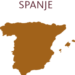 Spanje wijnkaart